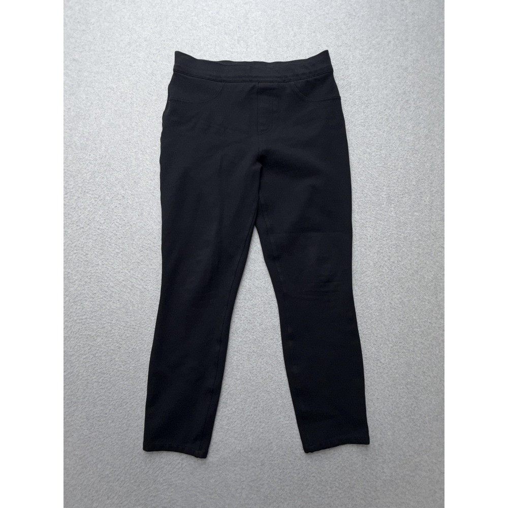 SPANX Ponte Jegging Pants Womens M Black Pull On Skinny Stretch Shaping